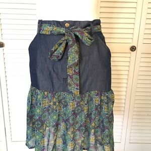 Baba Design Cotton and Chiffon Skirt